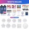 Epoxy Resin Kit for Beginners, 32oz Resin Kit with Coaster Molds, Complete Accessories Include Pigment, Mica Powders, Dried Flowers, Glitter, Measuring Cups and Other Resina Supplie